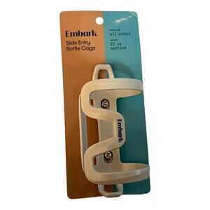 Target Embark side entry bottle cage white 22oz bike water holder with bolts